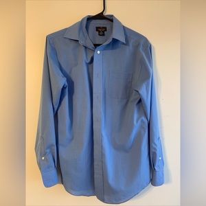 CLASS CLUB Easy Care Dillard's Boys Blue Dress Shirt Size 16